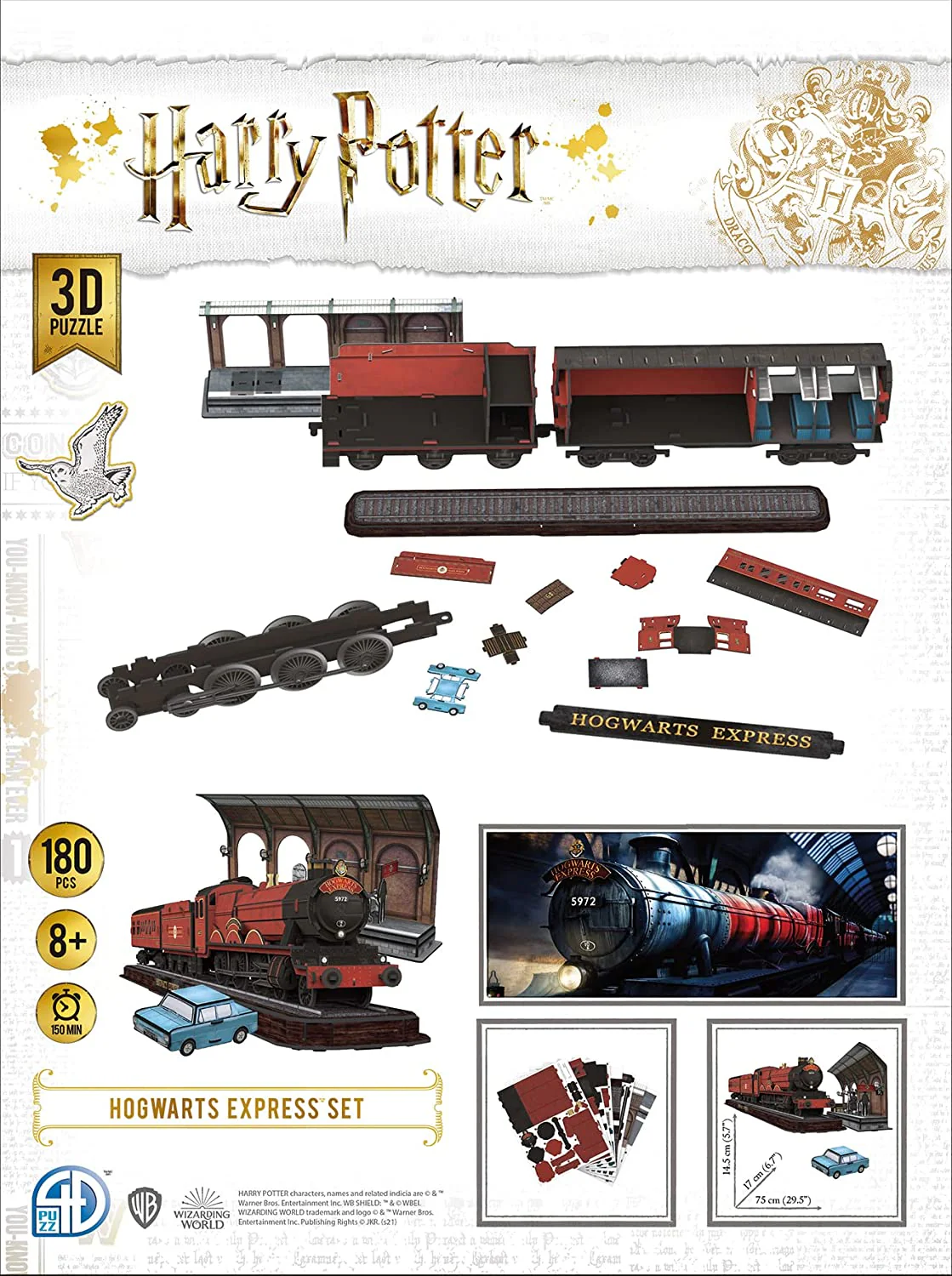 3D Puzzle: Harry Potter: Hogwarts Express (181 Pieces) - Image 2