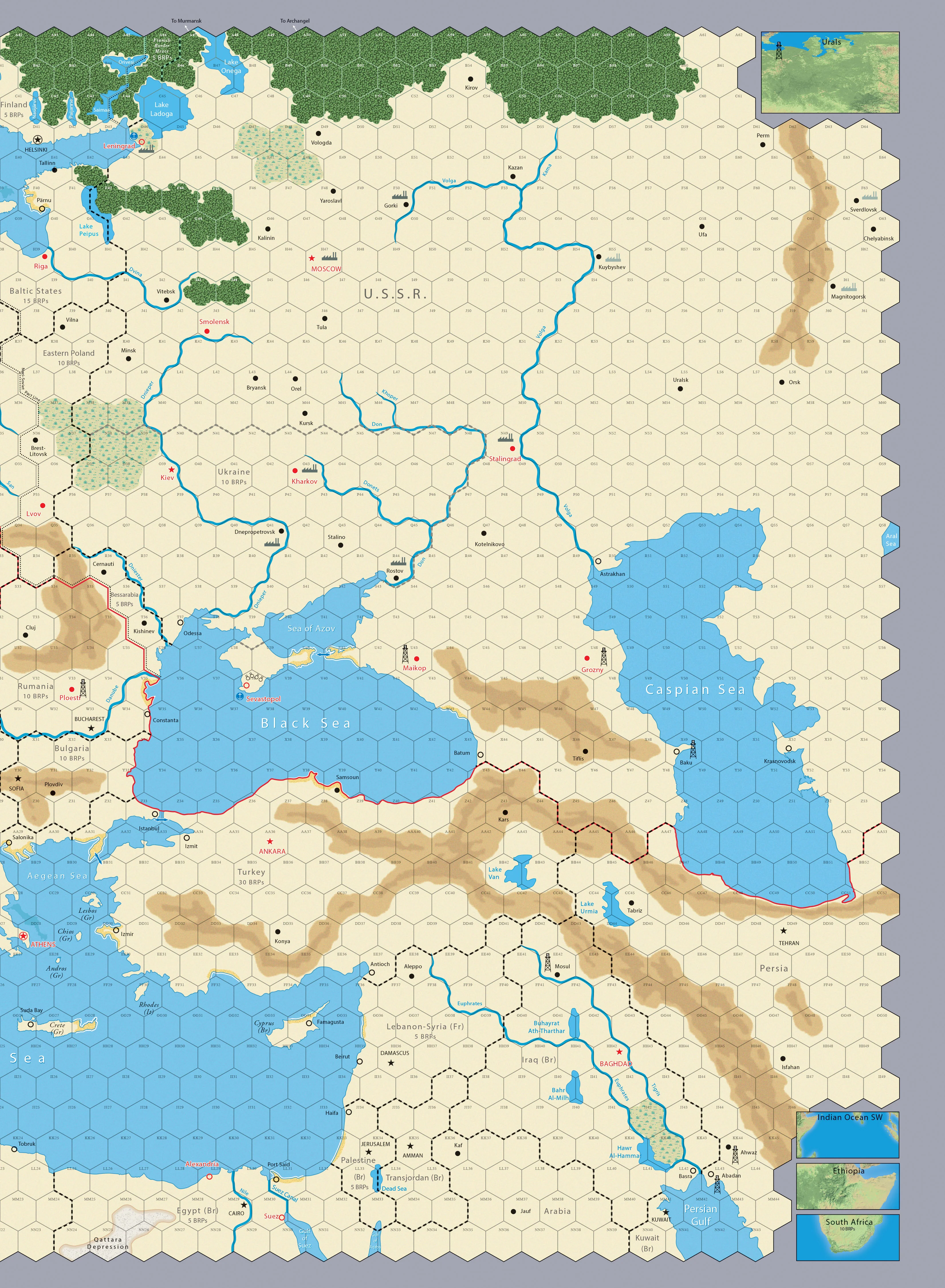 A World at War Mounted Maps - Image 2