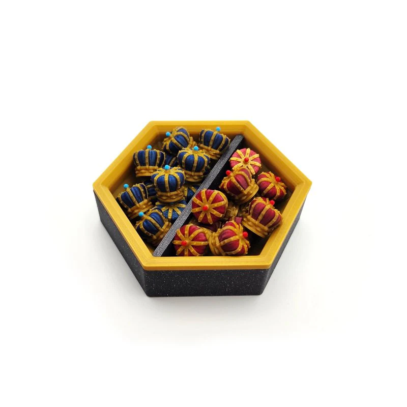 BGExpansions - Magnetic Hex Board Game Trays – Modular & Customizable Organizer Accessories (8 pieces) - Image 3