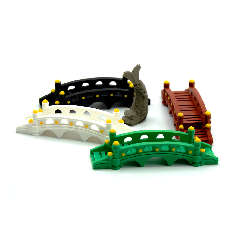 BGExpansions - The White Castle For Base Game + Matcha Expansion: 3D Bridges & Round Marker Upgrade Kit (5 pieces) - Image 7