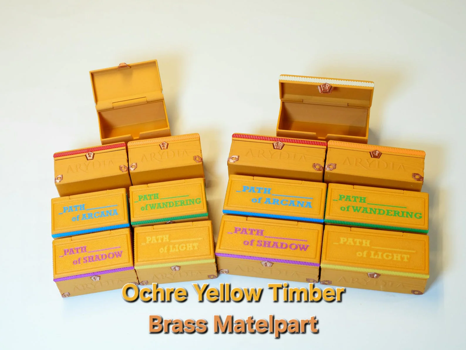 BGisGood - Arydia Wooden Treasure Chests - Game Upgrade Standary-Sized Version ( All Color - 21 Pieces) - Image 4