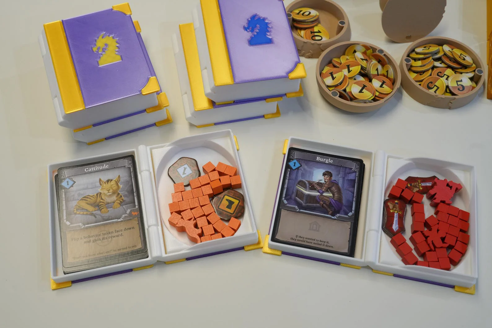 BGisGood - Clanks! Catacombs Board Game Thematic Token Organizer Insert - All pieces - All Set 4 Players Slot - Image 4