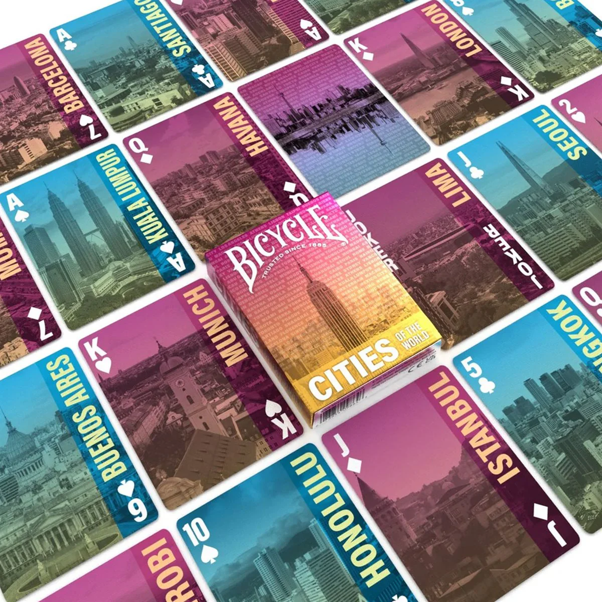 Bicycle Playing Cards - Cities of the World - Image 3
