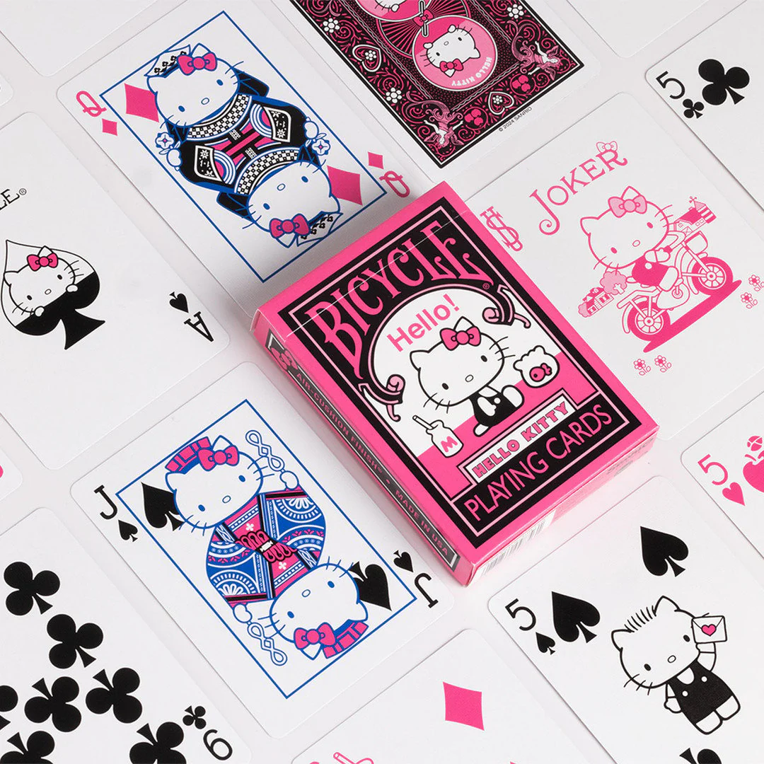 Bicycle Playing Cards - Hello Kitty Black and Pink - Image 3