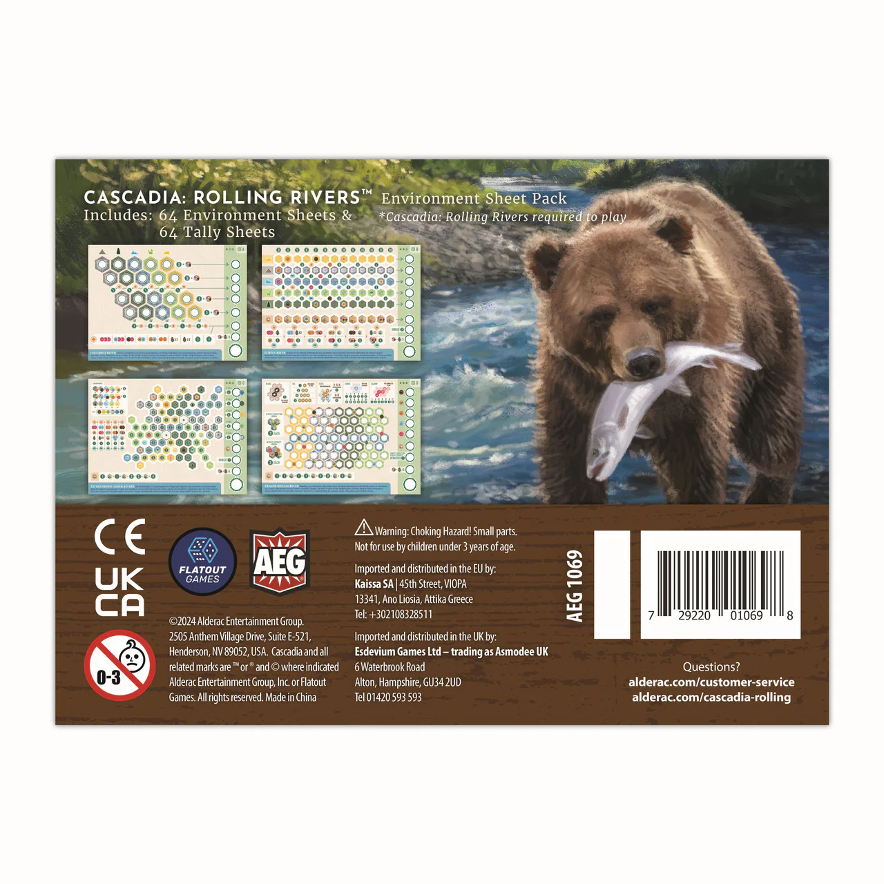 Cascadia: Rolling Rivers Replacement Environment & Tally Sheets