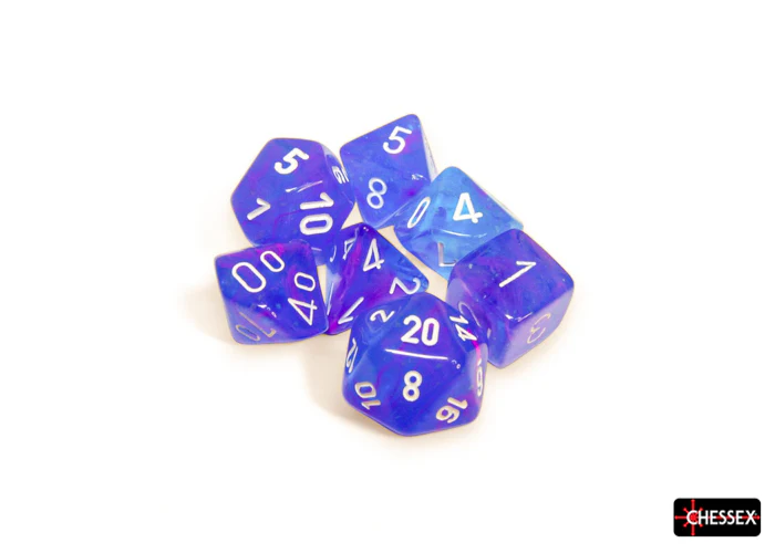 Chessex - 7-Dice Set - Nebula - Aura/White (Polyhedral) - Image 2