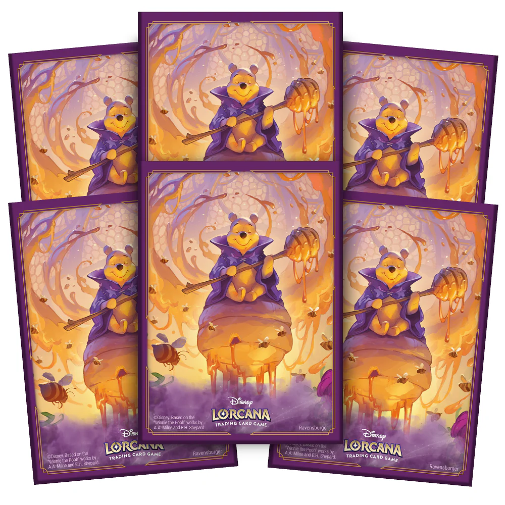 Disney Lorcana: Azurite Sea Set 6 - Card Sleeves (65ct) - Pooh - Image 2