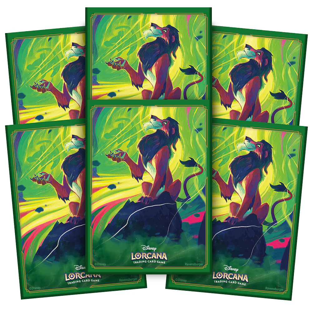 Disney Lorcana: Azurite Sea Set 6 - Card Sleeves (65ct) - Scar - Image 2