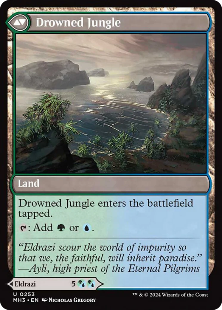 Drowner of Truth // Drowned Jungle (MH3-253) - Modern Horizons 3 [Uncommon] - Image 2