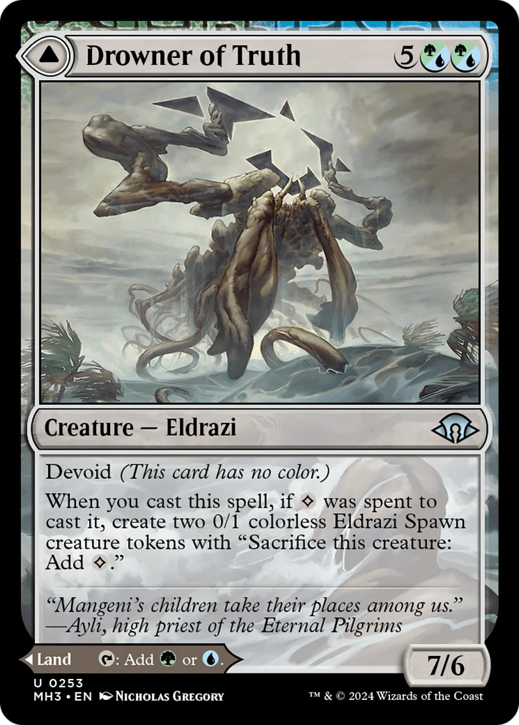 Drowner of Truth // Drowned Jungle (MH3-253) - Modern Horizons 3 [Uncommon] - Image 3
