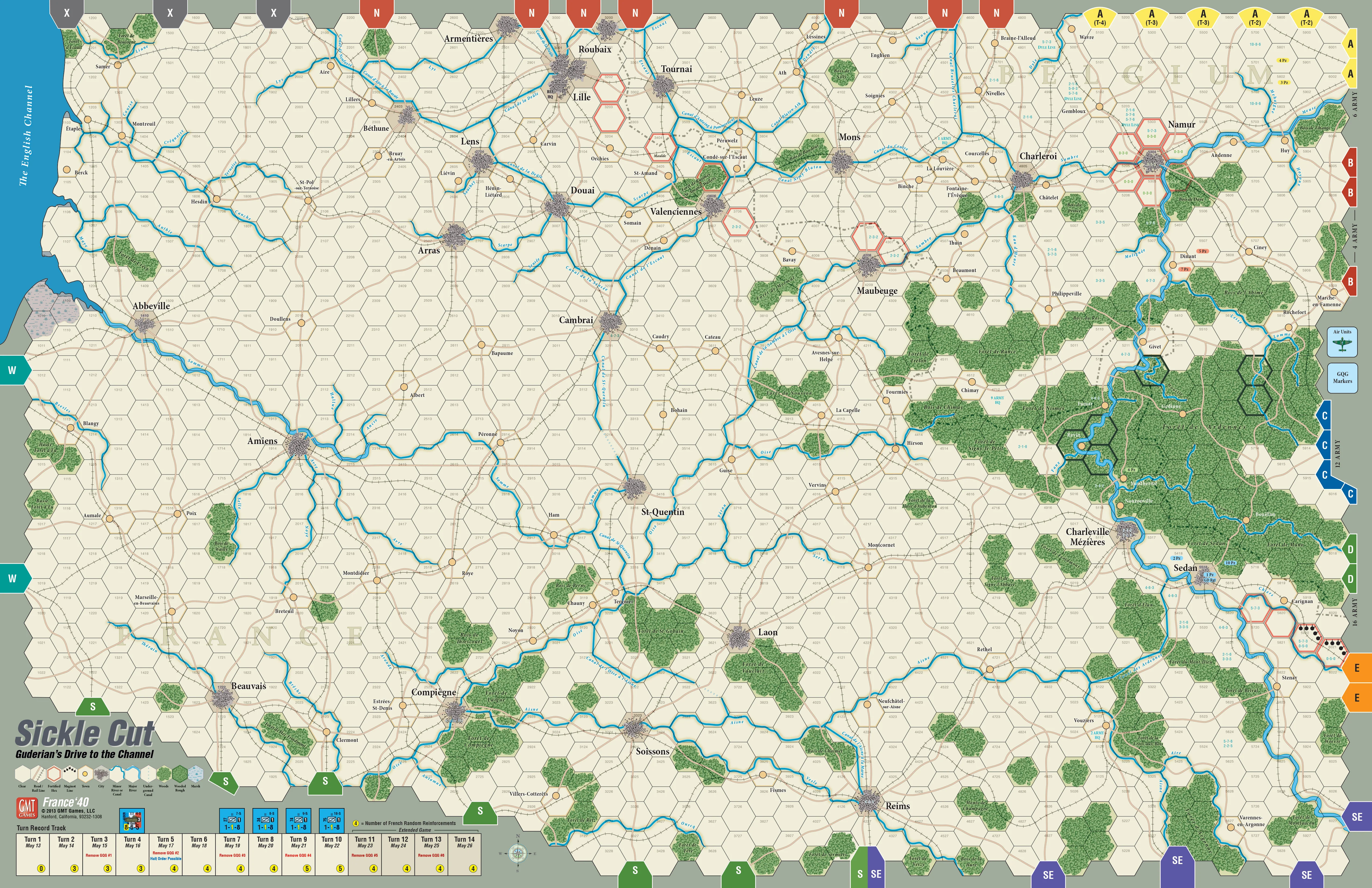 France '40 Mounted Map - Image 2
