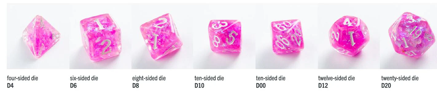 Gamegenic: Candy-like Series: Rasberry RPG Dice Set (7pcs) - Image 3