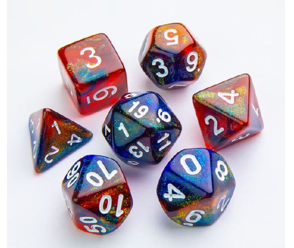 Gamegenic: Galaxy Series: Mars Dice Set (7pcs) - Image 2