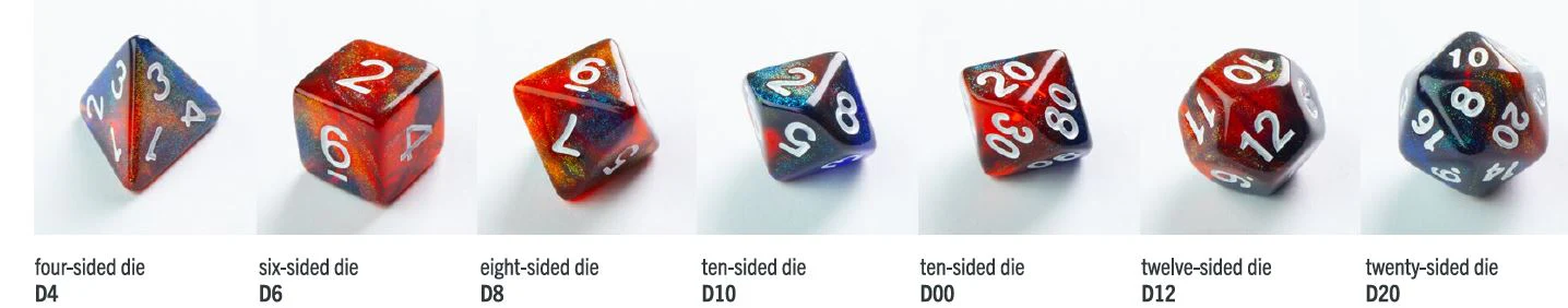 Gamegenic: Galaxy Series: Mars Dice Set (7pcs) - Image 3
