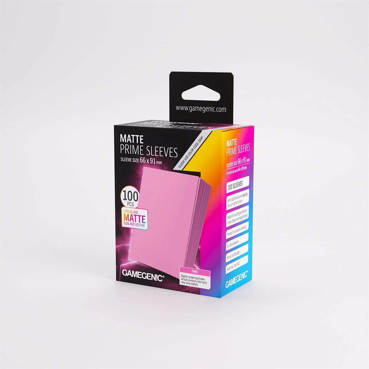Gamegenic - Matte Prime Sleeves: Pink (100ct) (Repackaging) - Image 2