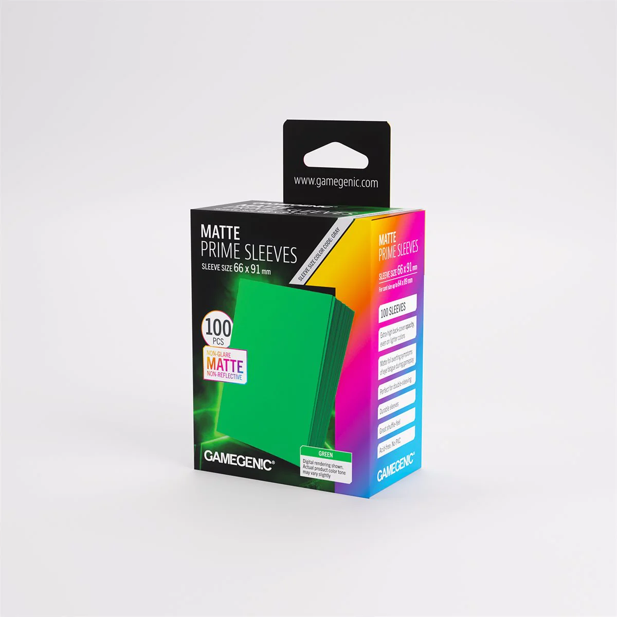 Gamegenic - Matte Prime Sleeves: Green (100ct) (Repackaging) - Image 2