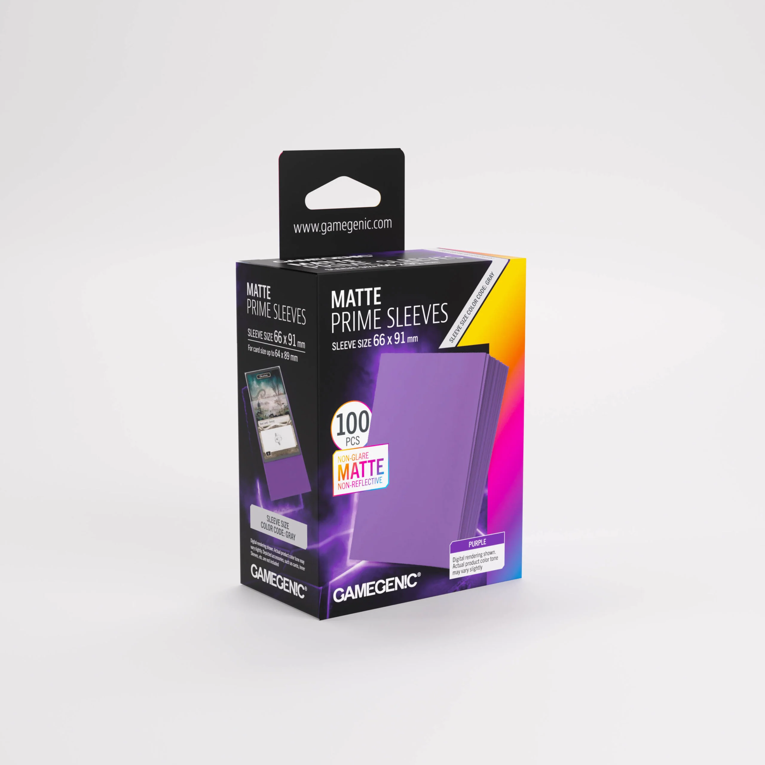 Gamegenic - Matte Prime Sleeves: Purple (100ct) (Repackaging)