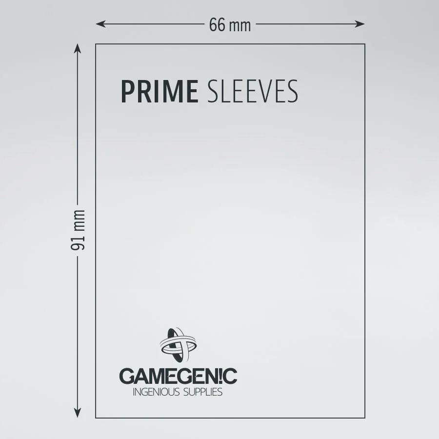 Gamegenic - Prime Double Sleeving: Clear/Black (2x100) (Repackaging) *PRE-ORDER* - Image 2