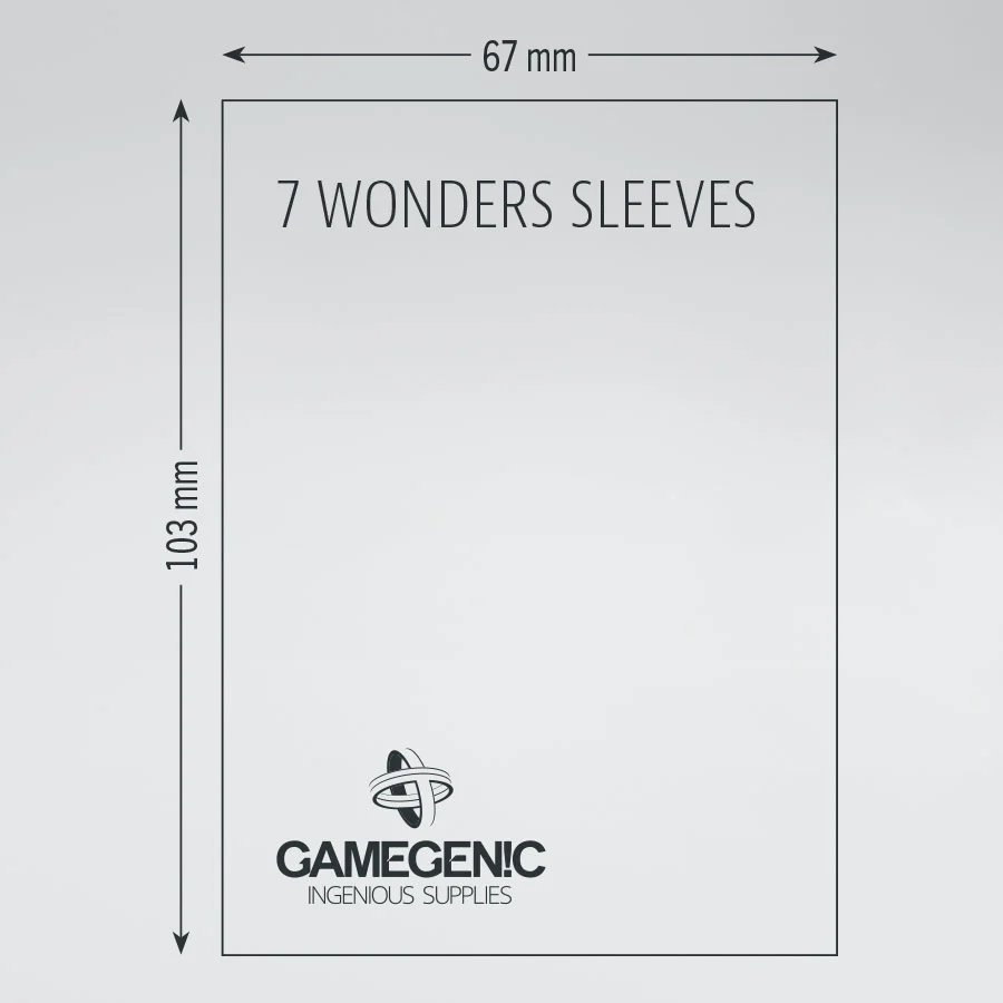 Gamegenic - Prime Sleeves: 7 Wonders (80ct) (Repackaging) - Image 2