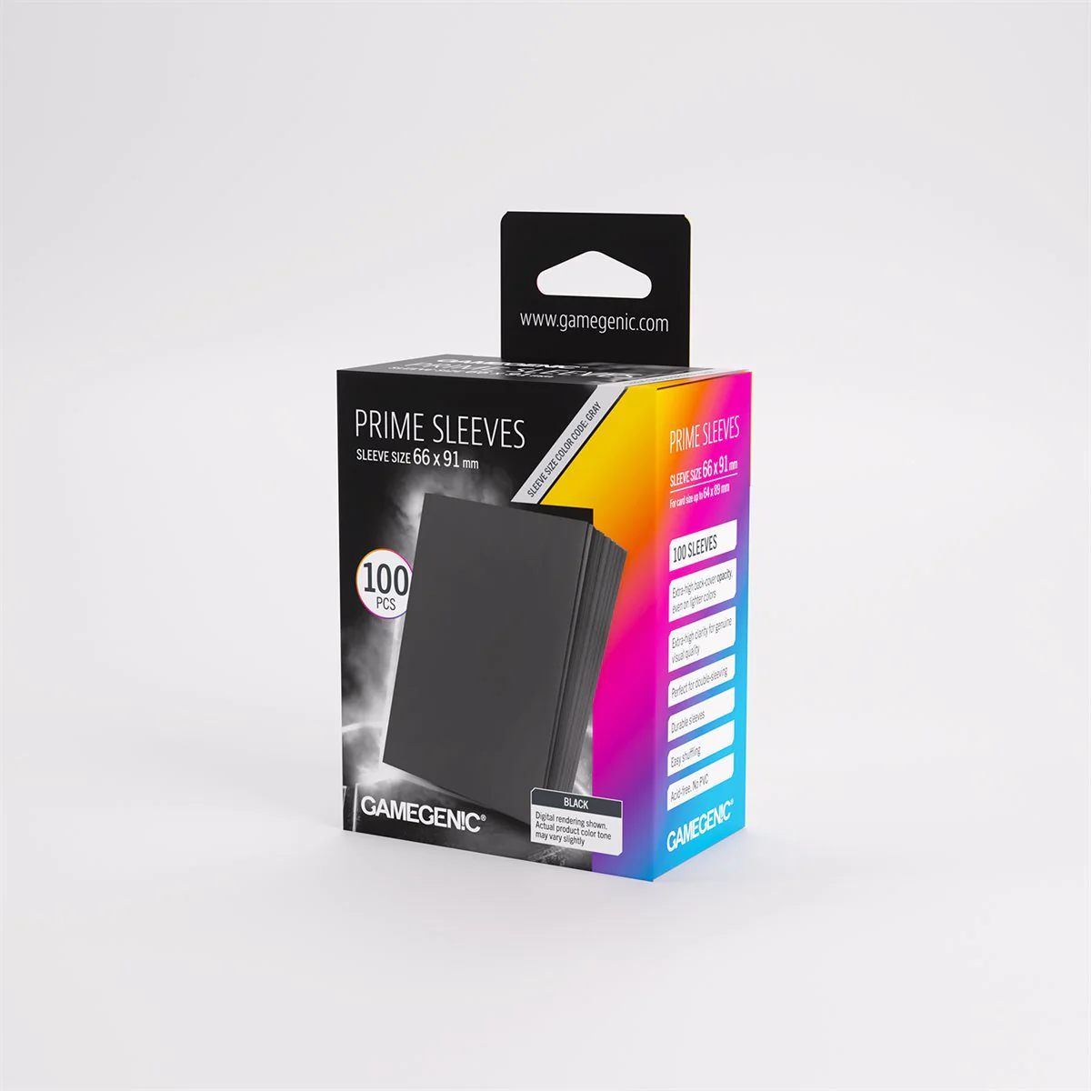 Gamegenic - Prime Sleeves: Black (100ct) (Repackaging) - Image 2