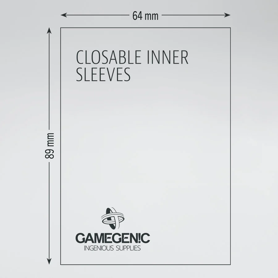 Gamegenic - Prime Sleeves: Closable Inner Sleeves (100ct) (Repackaging) *PRE-ORDER* - Image 2