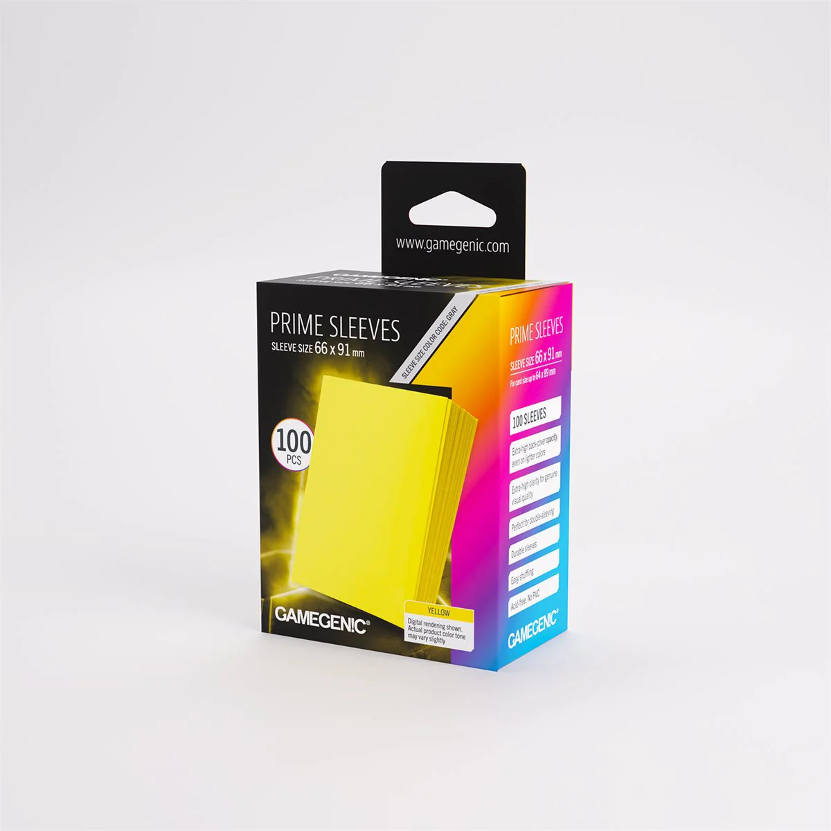 Gamegenic - Prime Sleeves: Yellow (100ct) (Repackaging) - Image 2