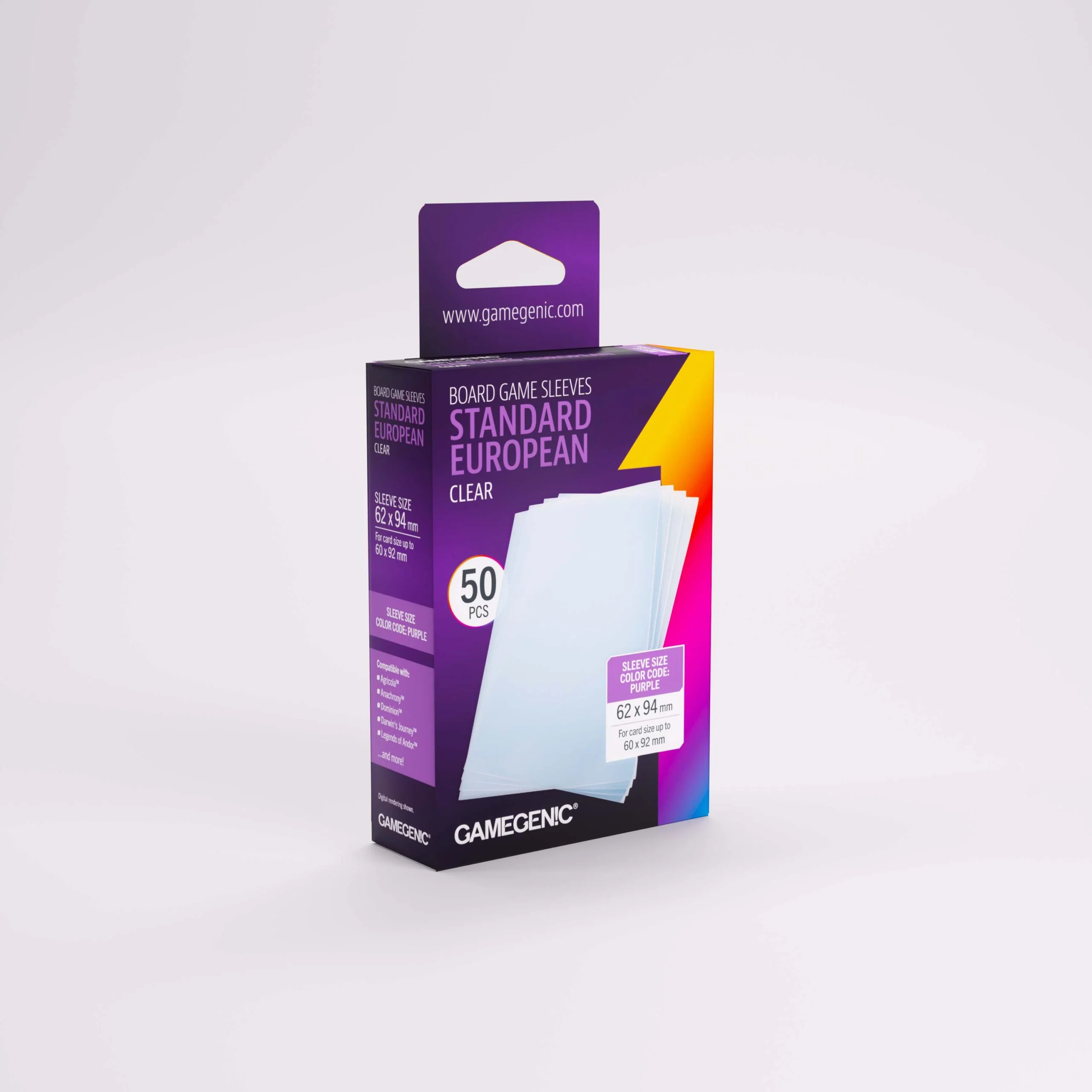 Gamegenic - Prime Standard European-Sized (50ct) (Repackaging)