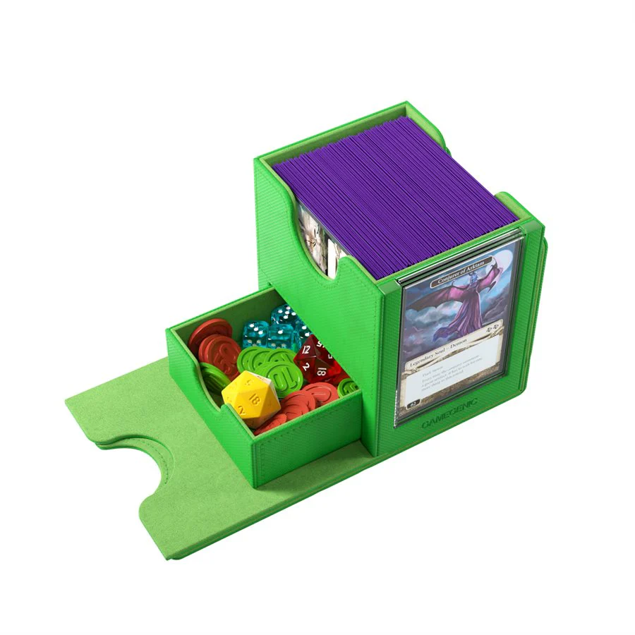 Gamegenic: Sidekick Pro XL Deck Box - Green (100ct) - Image 3