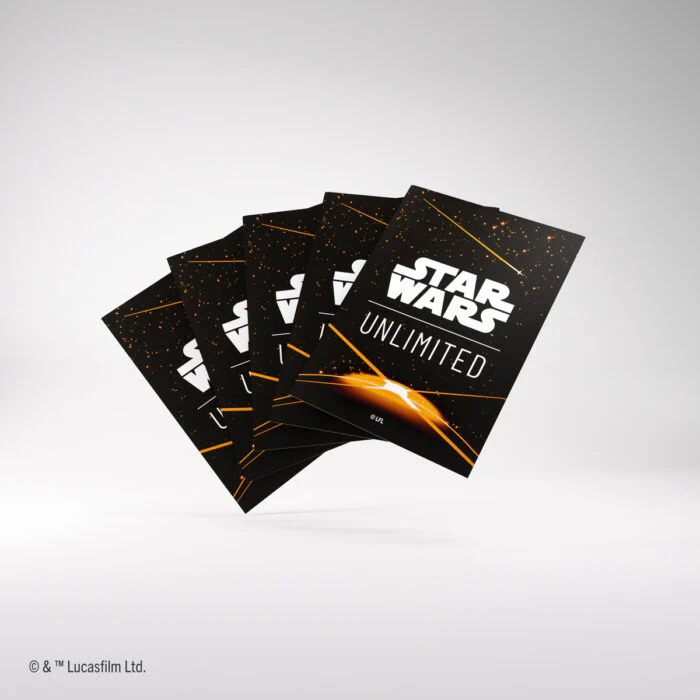 Gamegenic: Star Wars: Unlimited Art Sleeves: Card Back Orange (60ct) - Image 2