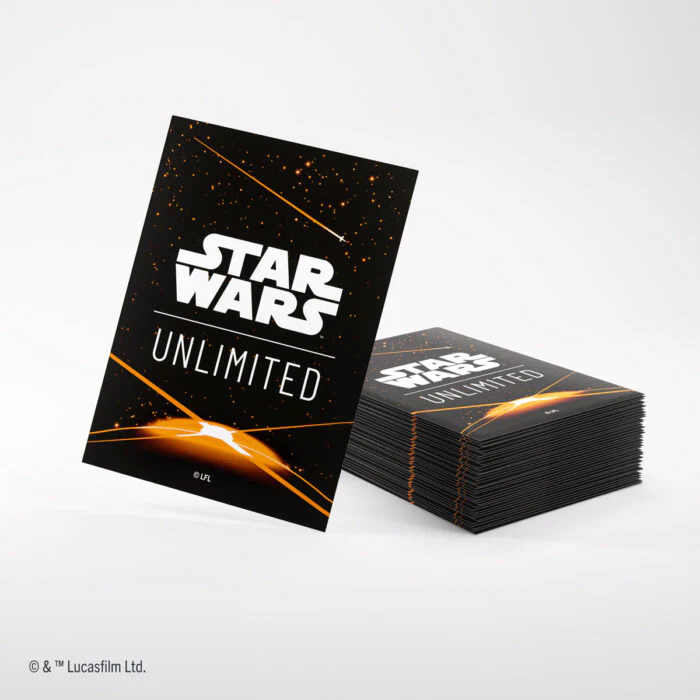 Gamegenic: Star Wars: Unlimited Art Sleeves: Card Back Orange (60ct) - Image 3
