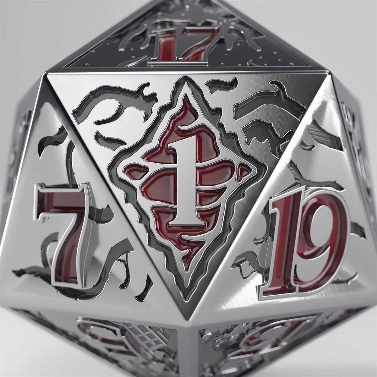 Gamegenic: Stranger Things - Hellfire Club Premium Metal D20 Die - Image 2