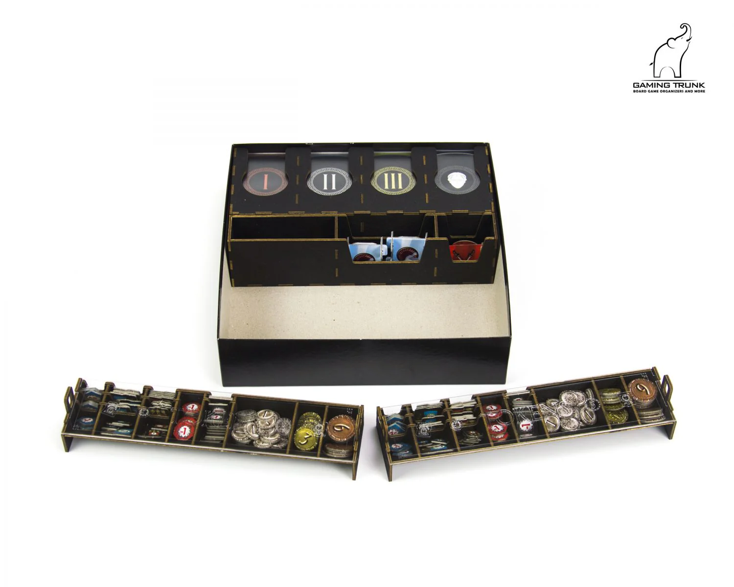 Gaming Trunk - Wonderment Organizer 2nd Edition for 7 Wonders (Second Edition) (Natural) - Image 3