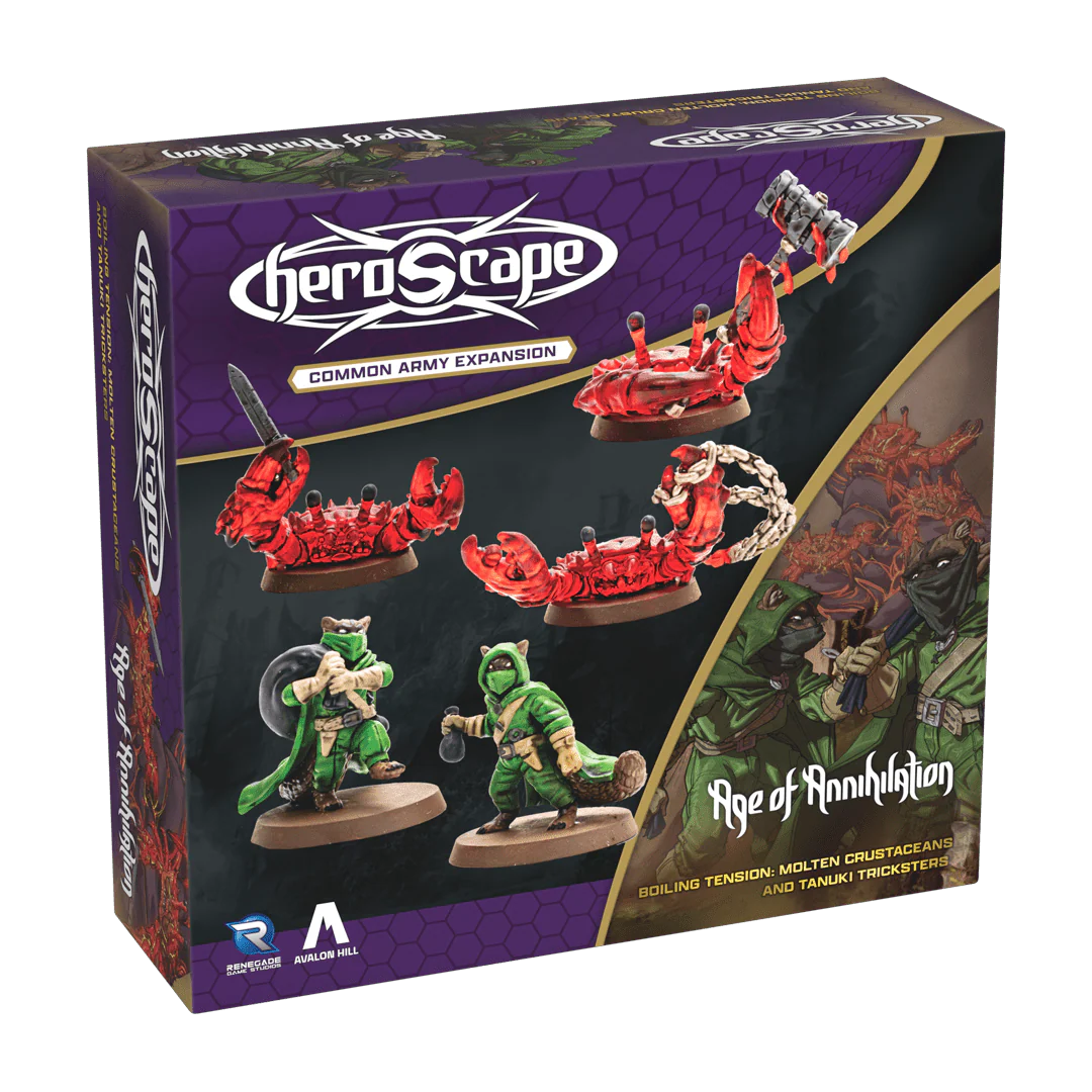 Heroscape: Molten Crustaceans & Tanuki Tricksters Common Army Expansion (Unpainted)