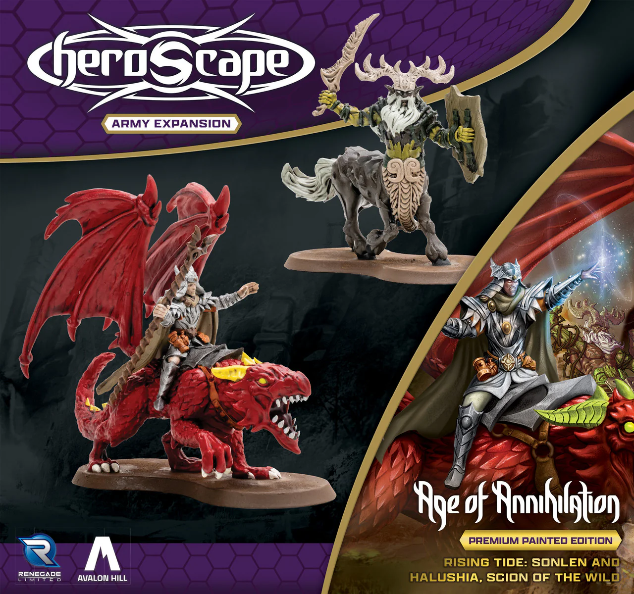 Heroscape: Rising Tide – Sonlen and Halushia, Scion of the Wild Army Expansion (Premium Painted Edition) - Image 2