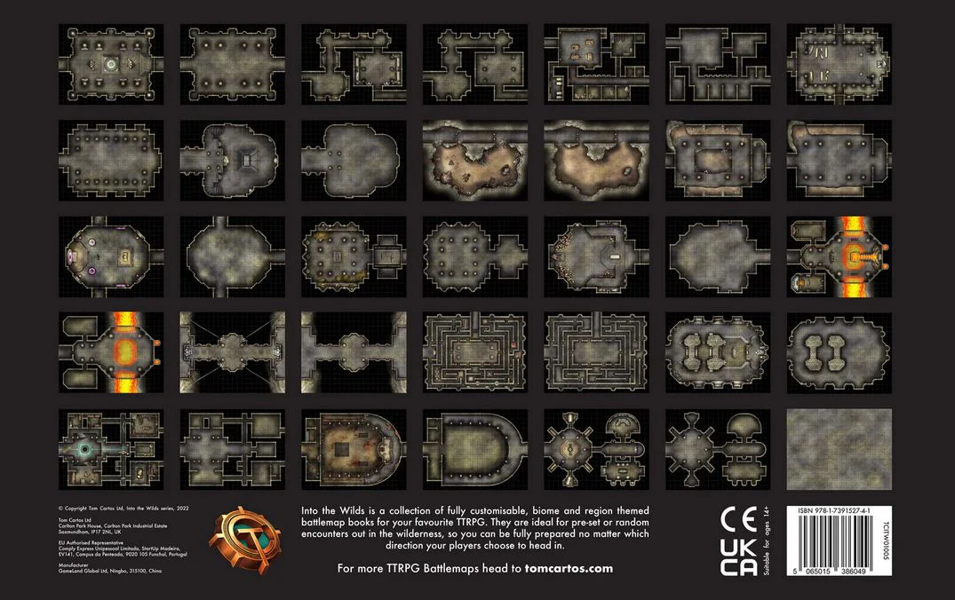 Into the Wilds Battlemap Books - Dungeons & Crypts *PRE-ORDER* - Image 2