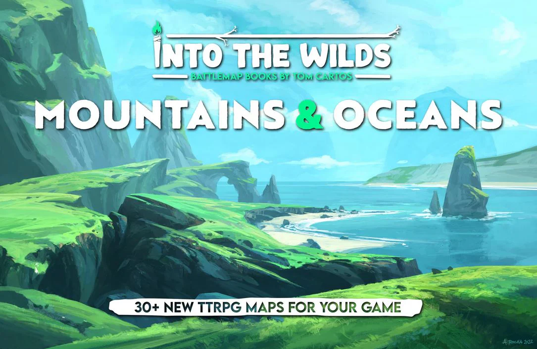 Into the Wilds Battlemap Books - Mountains & Oceans *PRE-ORDER*