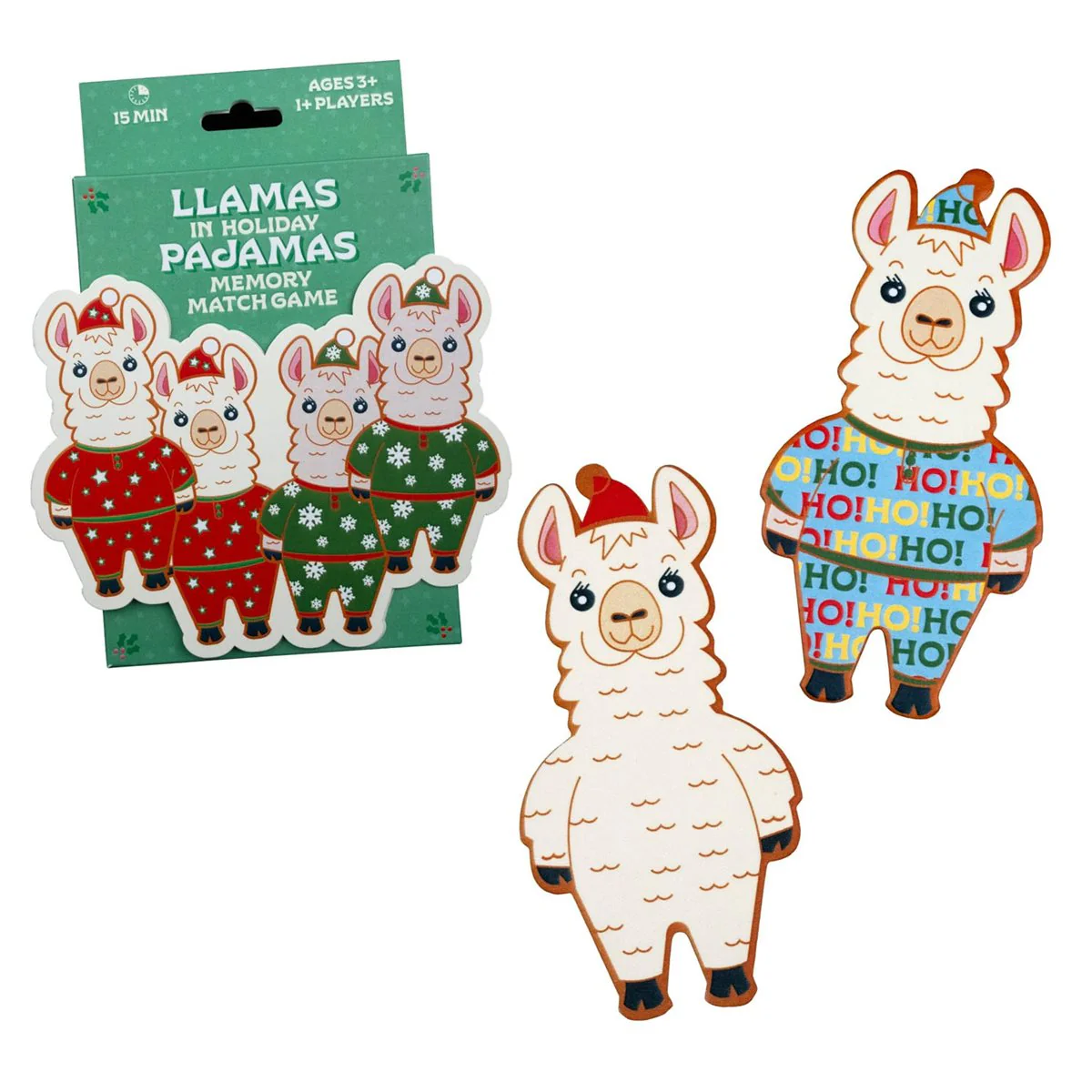 Llamas In Holiday Pajamas: Memory Card Game - Image 2