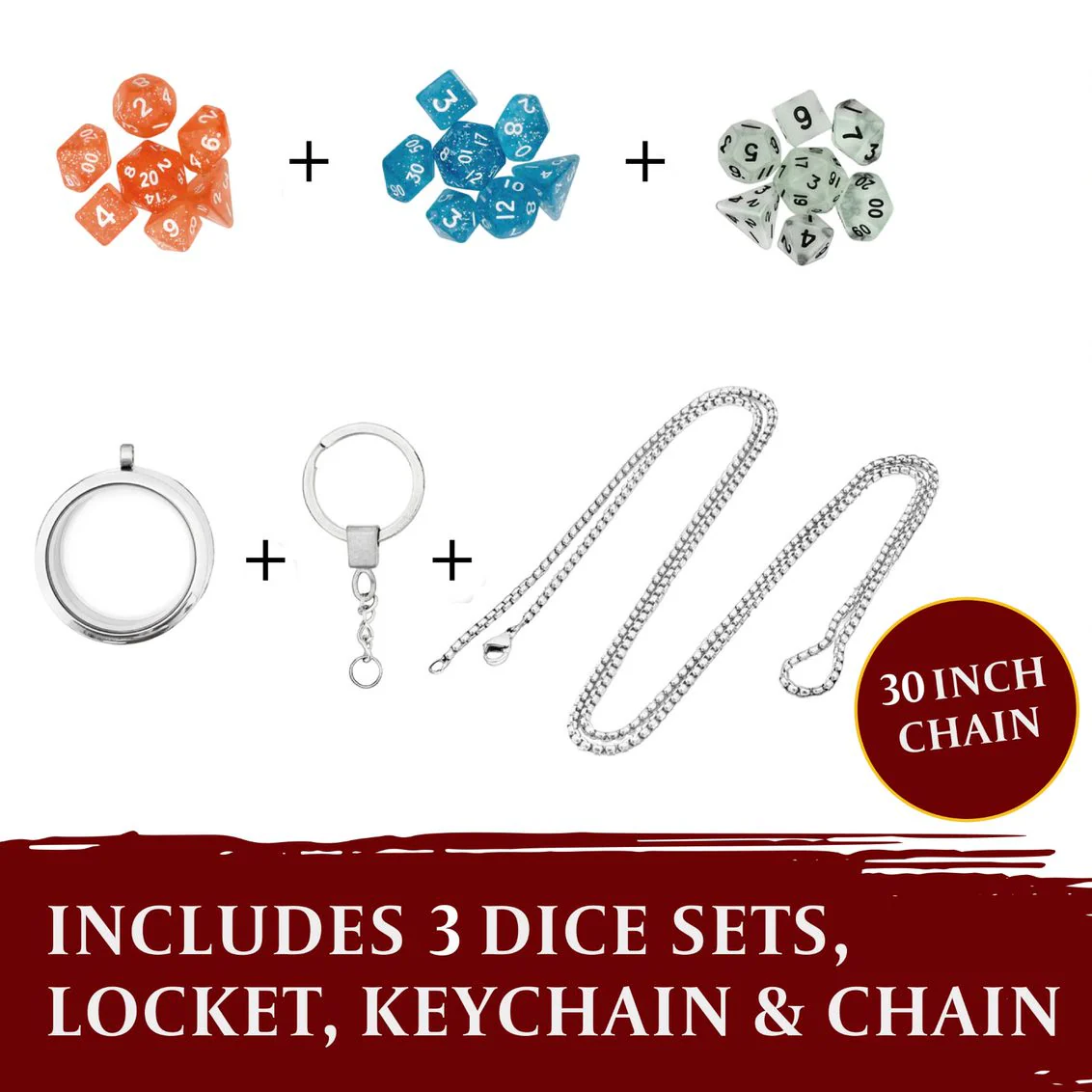Lynx - Dice Locket With Necklace & Keychain - Image 3