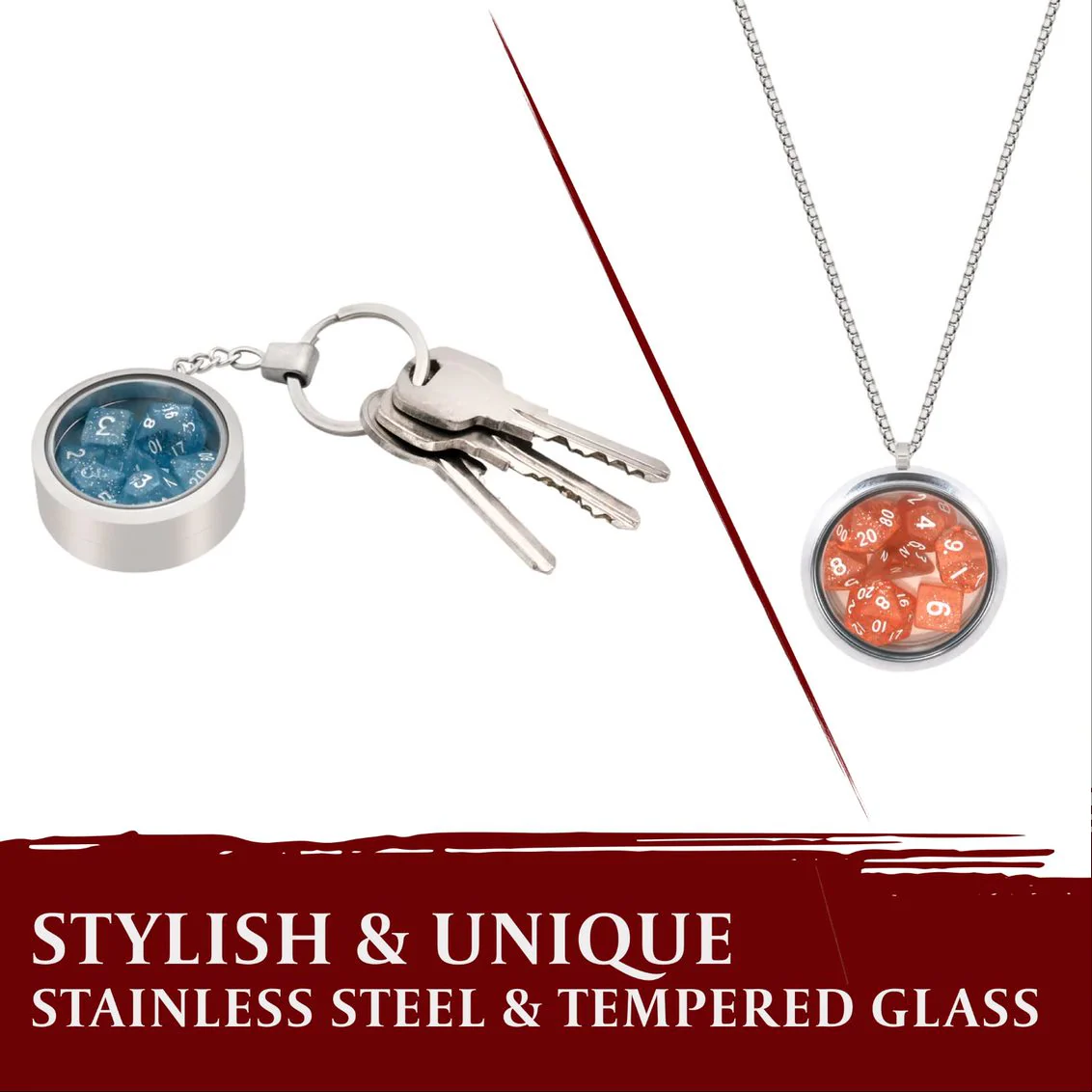 Lynx - Dice Locket With Necklace & Keychain - Image 4