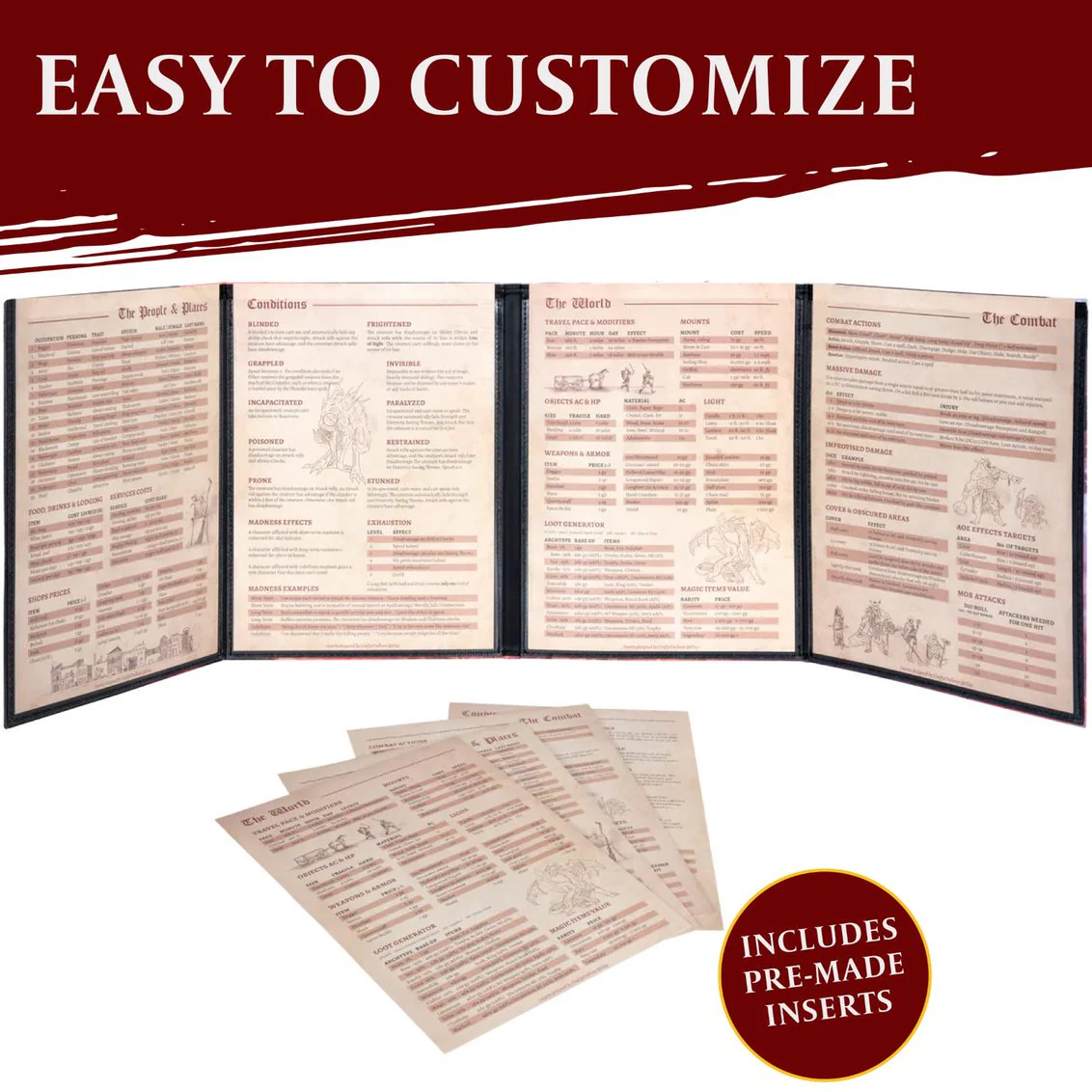 Lynx - Full Color Customizable Dungeon Master Screen - Image 2