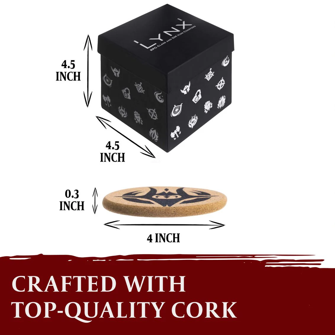Lynx - RPG Class & DM Icon Coasters For Dungeons & Dragons (13ct) - Image 3