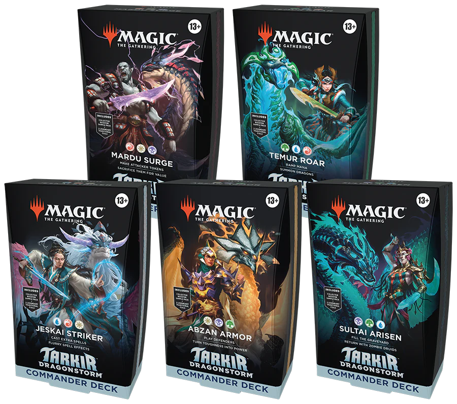 Magic: The Gathering: Tarkir Dragonstorm: Commander Decks (Set of 5)