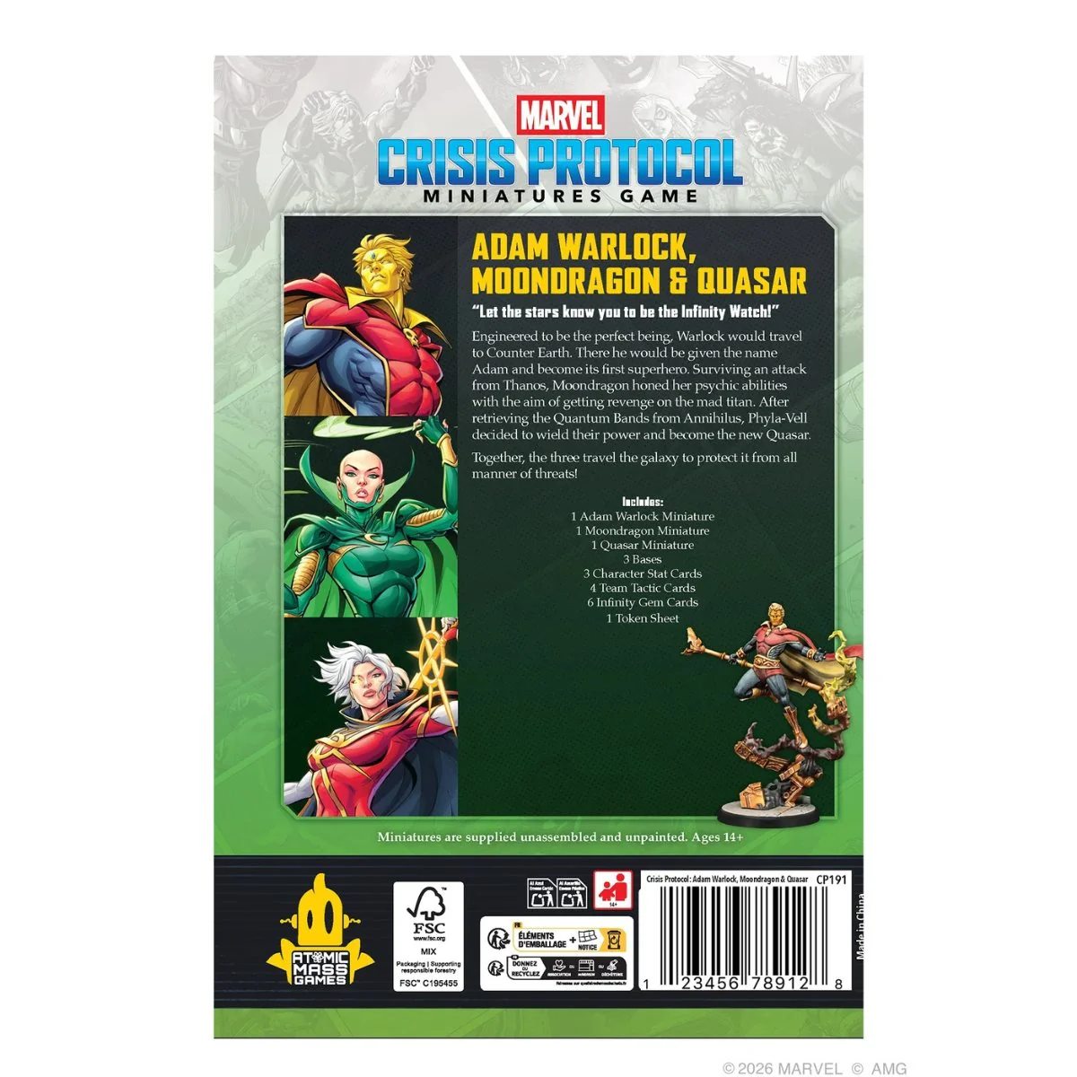Marvel: Crisis Protocol: Adam Warlock, Moondragon & Quasar - Image 2