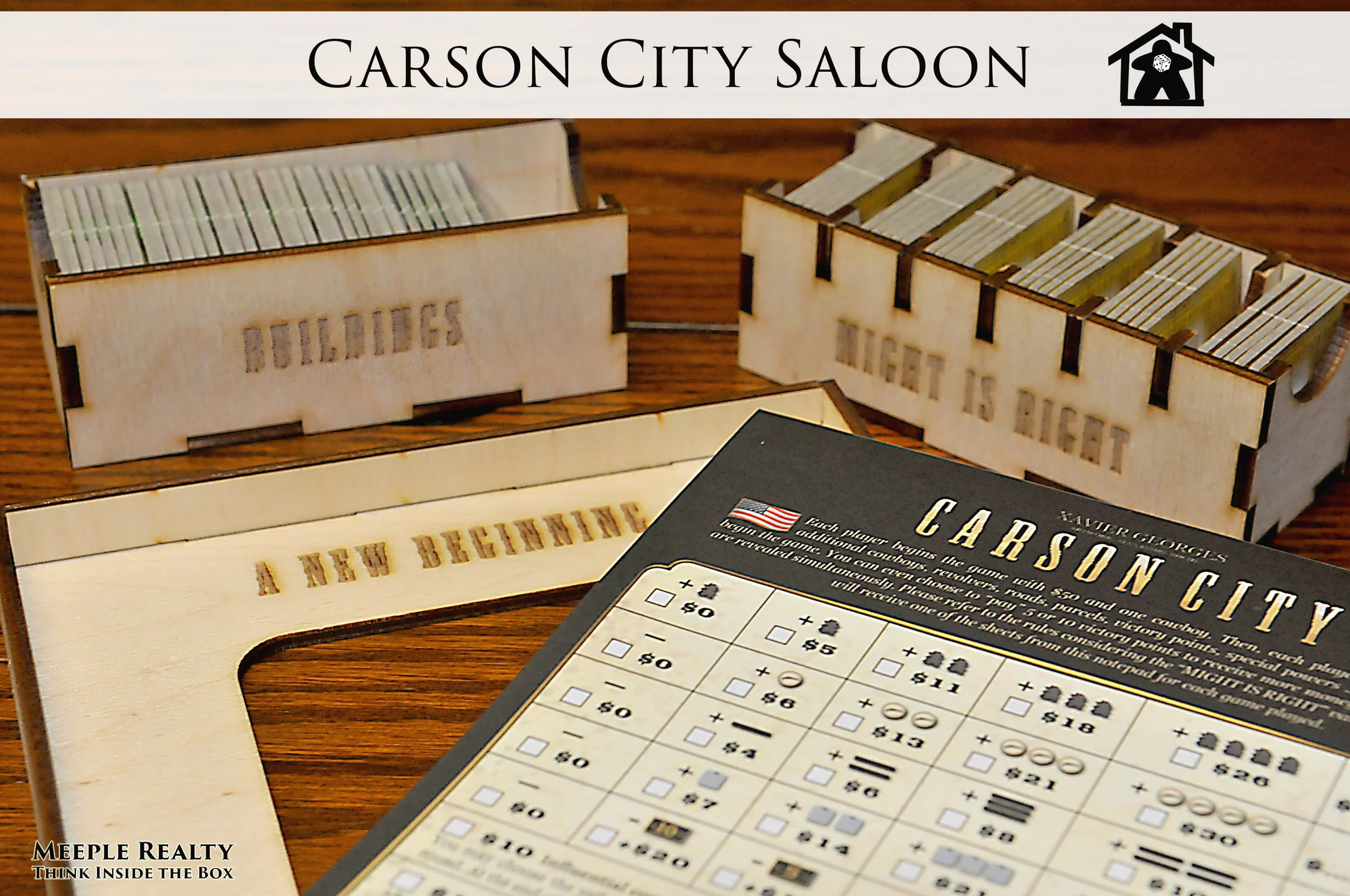 Meeple Realty - Carson City Saloon (Compatible with CARSON CITY: BIG BOX™) *PRE-ORDER* - Image 14