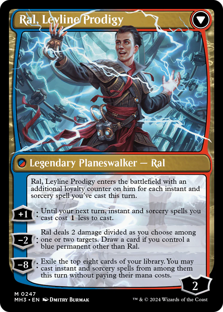 Ral, Monsoon Mage // Ral, Leyline Prodigy (MH3-247) - Modern Horizons 3 [Mythic] - Image 2