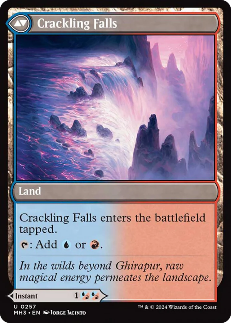 Rush of Inspiration // Crackling Falls (MH3-257) - Modern Horizons 3 [Uncommon] - Image 2