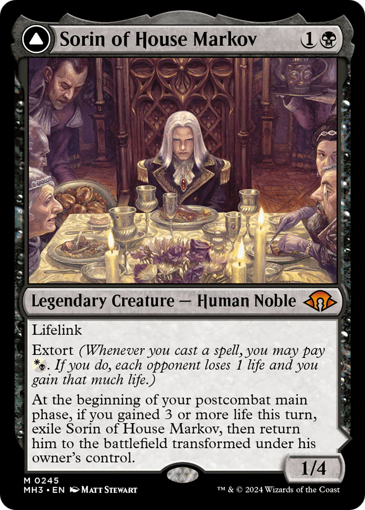 Sorin of House Markov // Sorin, Ravenous Neonate (MH3-245) - Modern Horizons 3 [Mythic] - Image 4