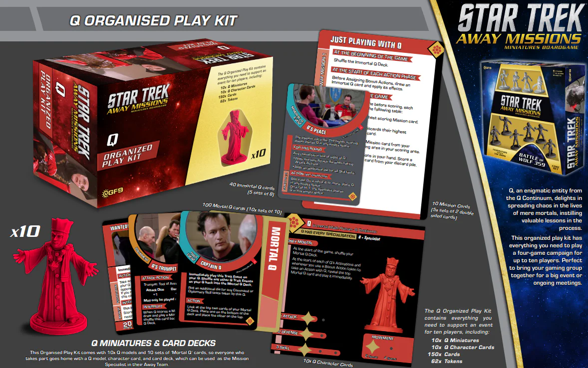 Star Trek: Away Missions - Q Organized Play Kit *PRE-ORDER* - Image 2