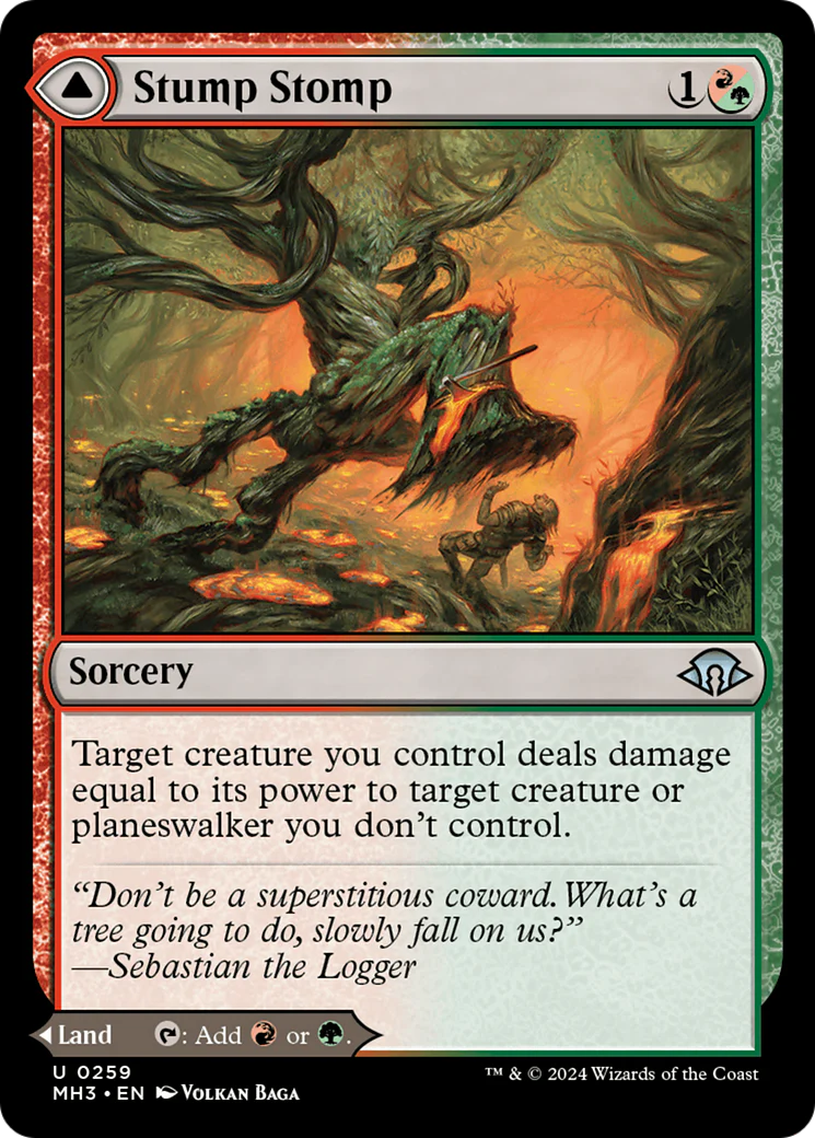Stump Stomp // Burnwillow Clearing (MH3-259) - Modern Horizons 3 Foil [Uncommon] - Image 4
