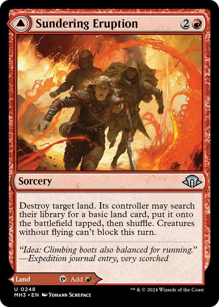 Sundering Eruption // Volcanic Fissure (MH3-248) - Modern Horizons 3 [Uncommon] - Image 3